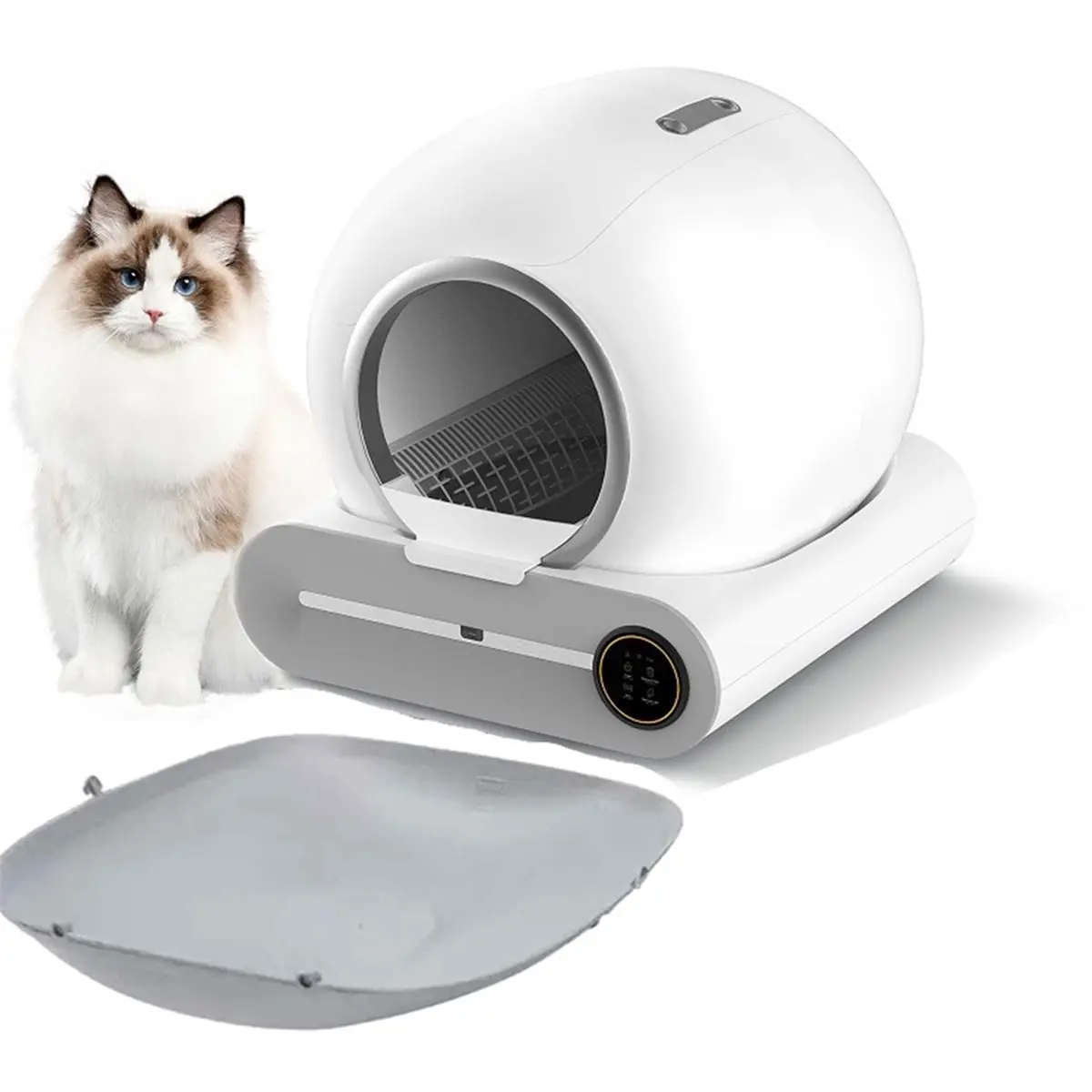 Automatic Intelligent Cat Litter Box, Cat Toilet Bottom Support Mat, Cat Litter Accessories Box (1pc) 1005011889806851