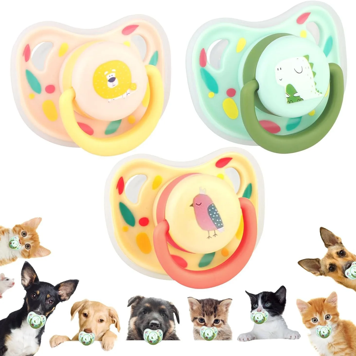 Dog Toy Soothing Pacifier Puppy Teethingtoy to Relieve Boredomcorgi-Shaped Synthetic Pacifier 1005011889884959