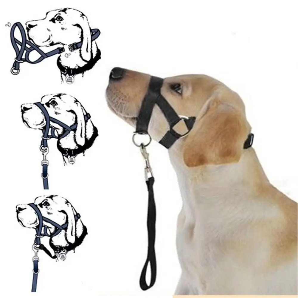 Creative Non Pull Anti Barking Leader Harness Dog Halter Dog Muzzle Dog Head Collar 1005011890382613