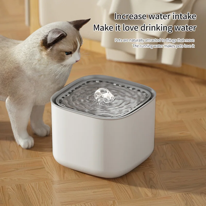 Cat Water Fountain Auto Recirculate Filter Large Capacity Filtring Drinker USB (3L) 1005011891282790
