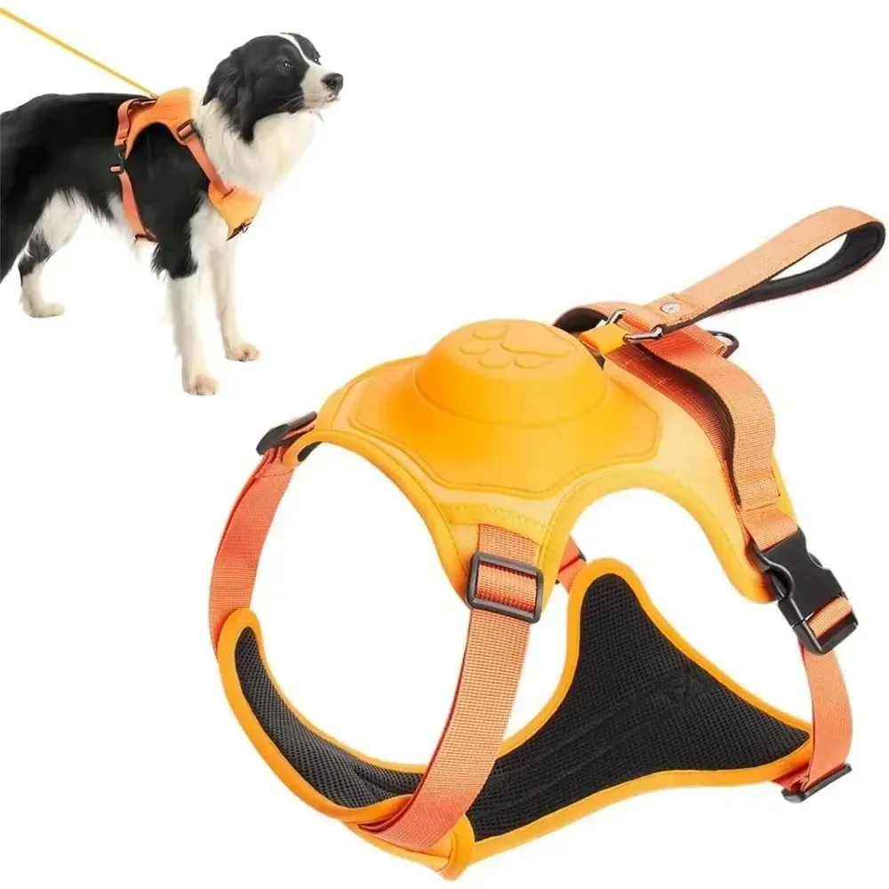 Dog Collar Harness for Medium Large Dogs Explosion-Proof Punch Breathable Adjustable Pet Harness 1005011893471327