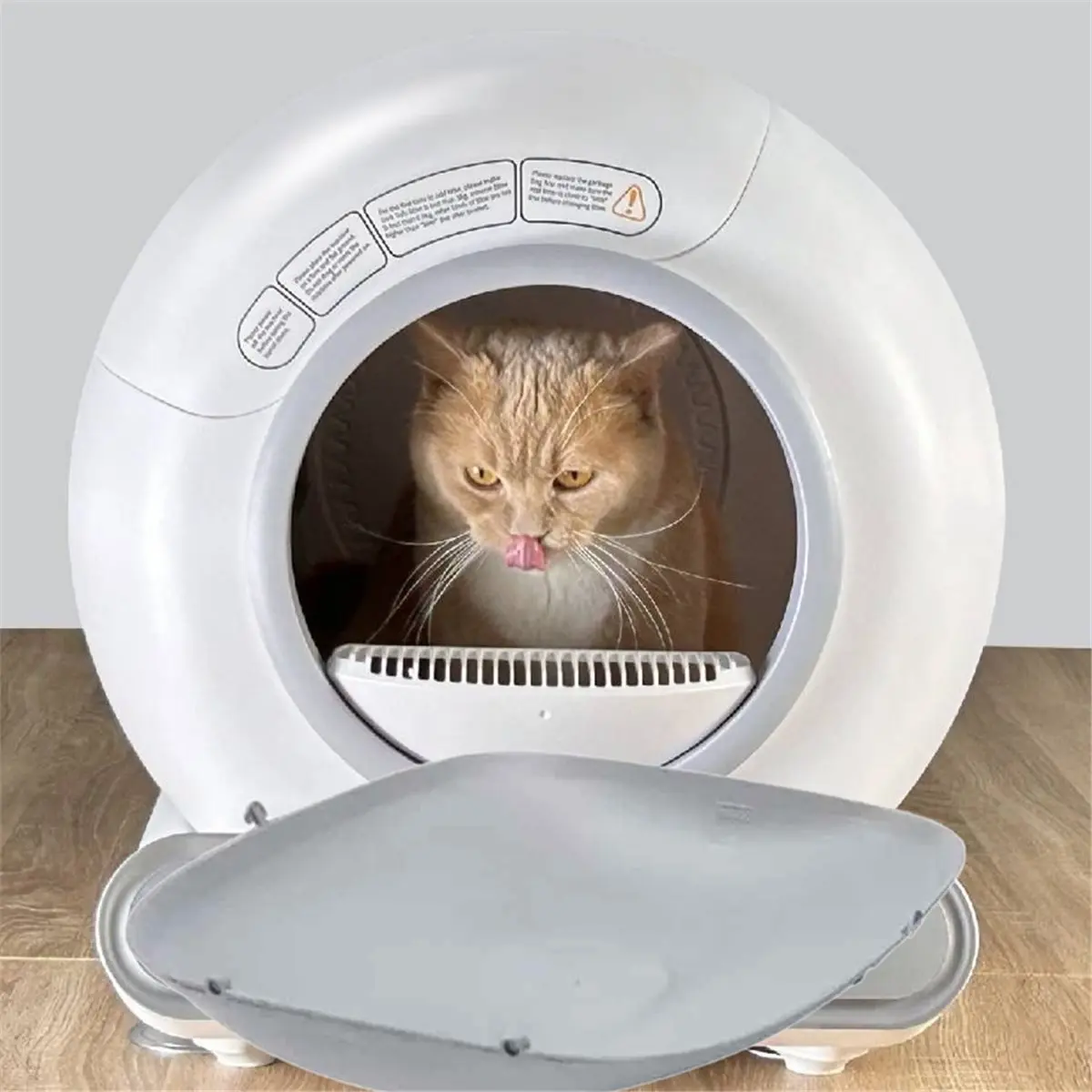 New 1pc Automatic Intelligent Cat Litter Box, Cat Toilet Bottom Support Mat 1005011894857754