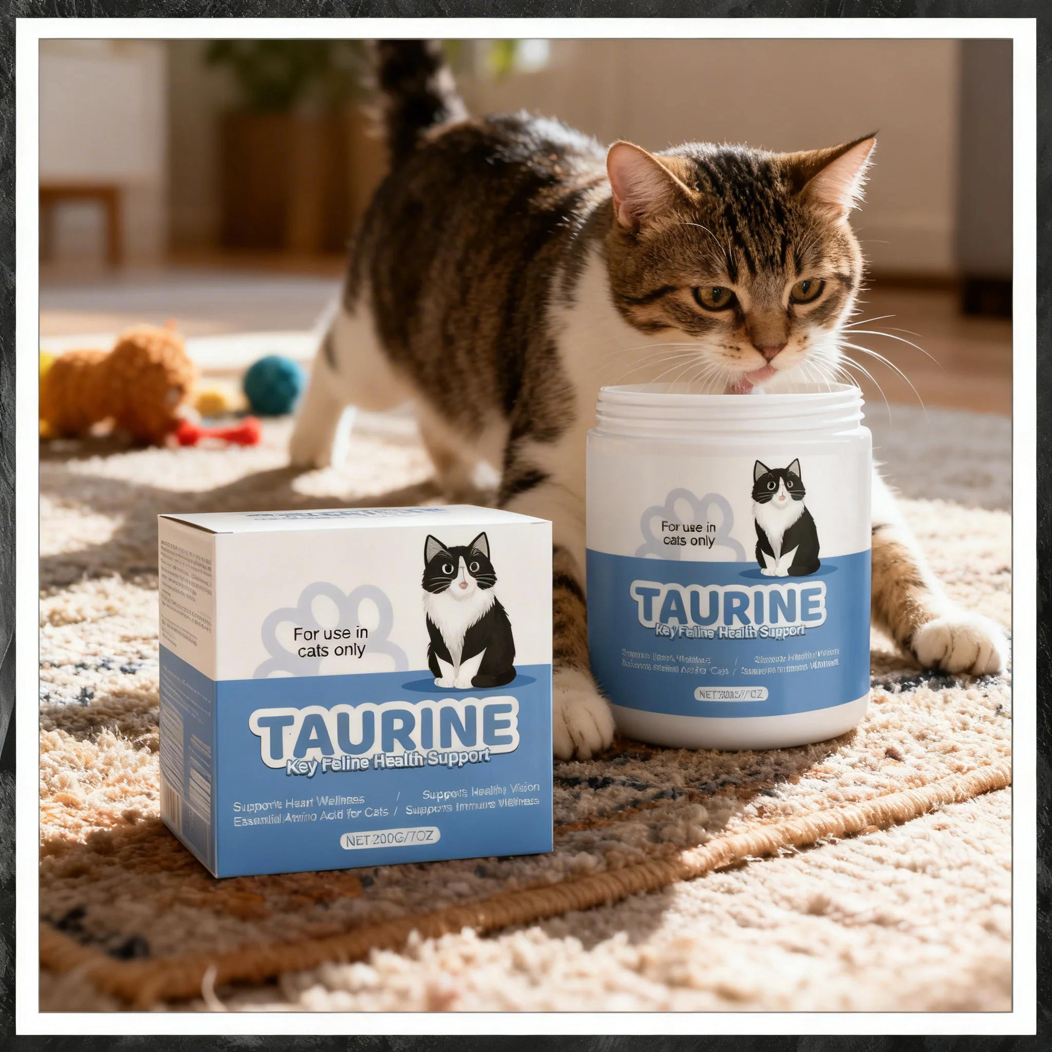 Cat Supplements Taurine Powder for Cats Pure Taurine Supplement Nutritional Cat Immune 1005011895831565
