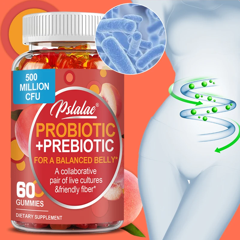 Probiotics and Prebiotics Support Gut Health the Immune System, Relieve Constipation, Bloating 1005011895996980