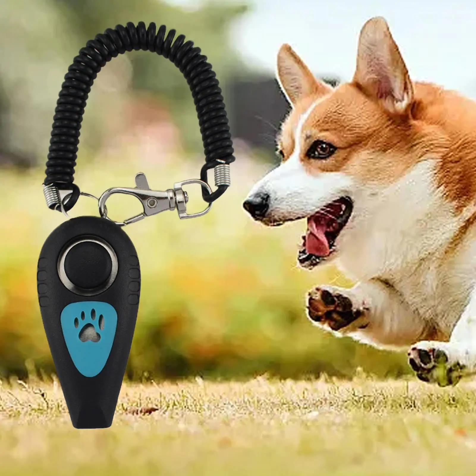 Pet Training Clicker 2 in 1 Pet Clicker and Whistle Professional Dog Whistle with Wrist Strap 1005011904531234