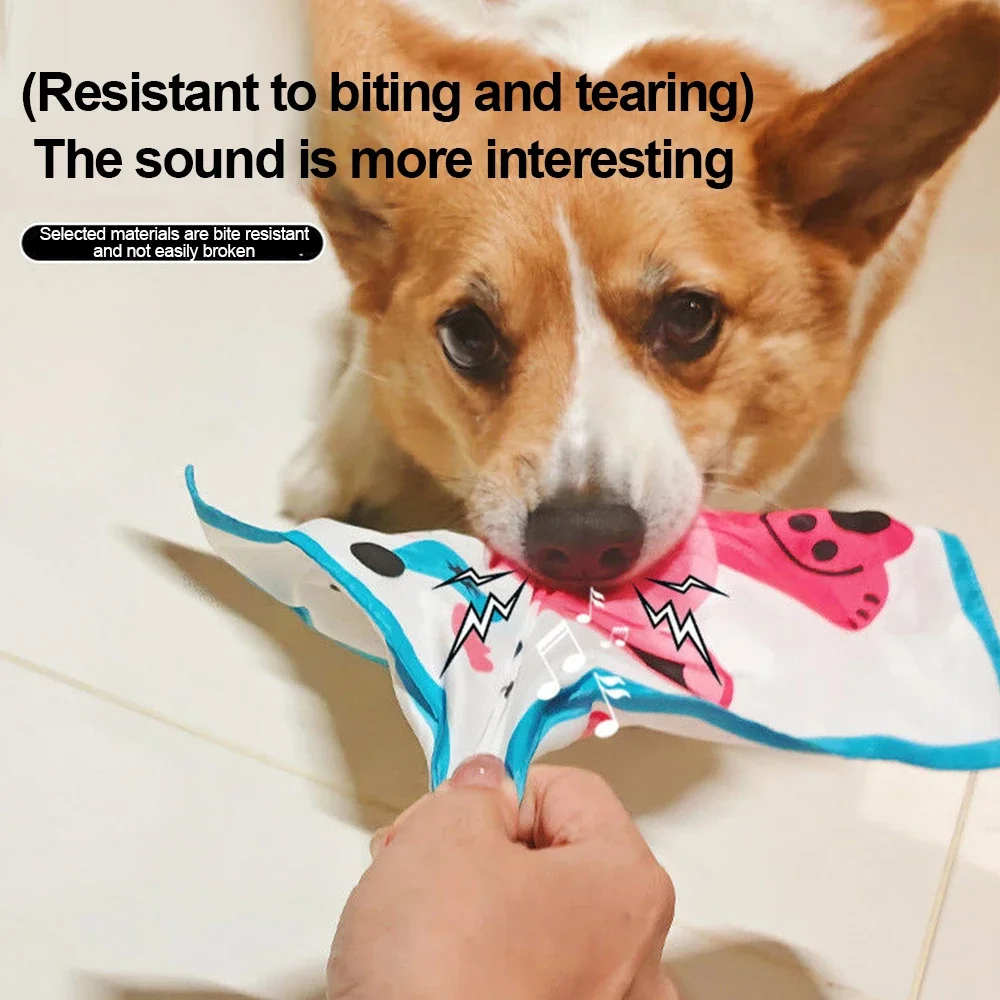 Pet Dog Chew Toys Crinkle Paper Squeaky Boredom Buster Dog Entertainment for Small Medium Breeds 1005011925042083