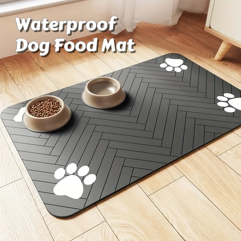 Waterproof Dog Food Mat – Heavy-Duty Non-Slip Feeding Tray with S/M Sizes for Messy Eaters 1005011935484335