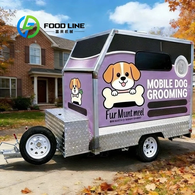 Dog Grooming Trailer with Storage Space Ample Room for Tools Shampoo Towel and Pet Care Accessories 1005011938564487