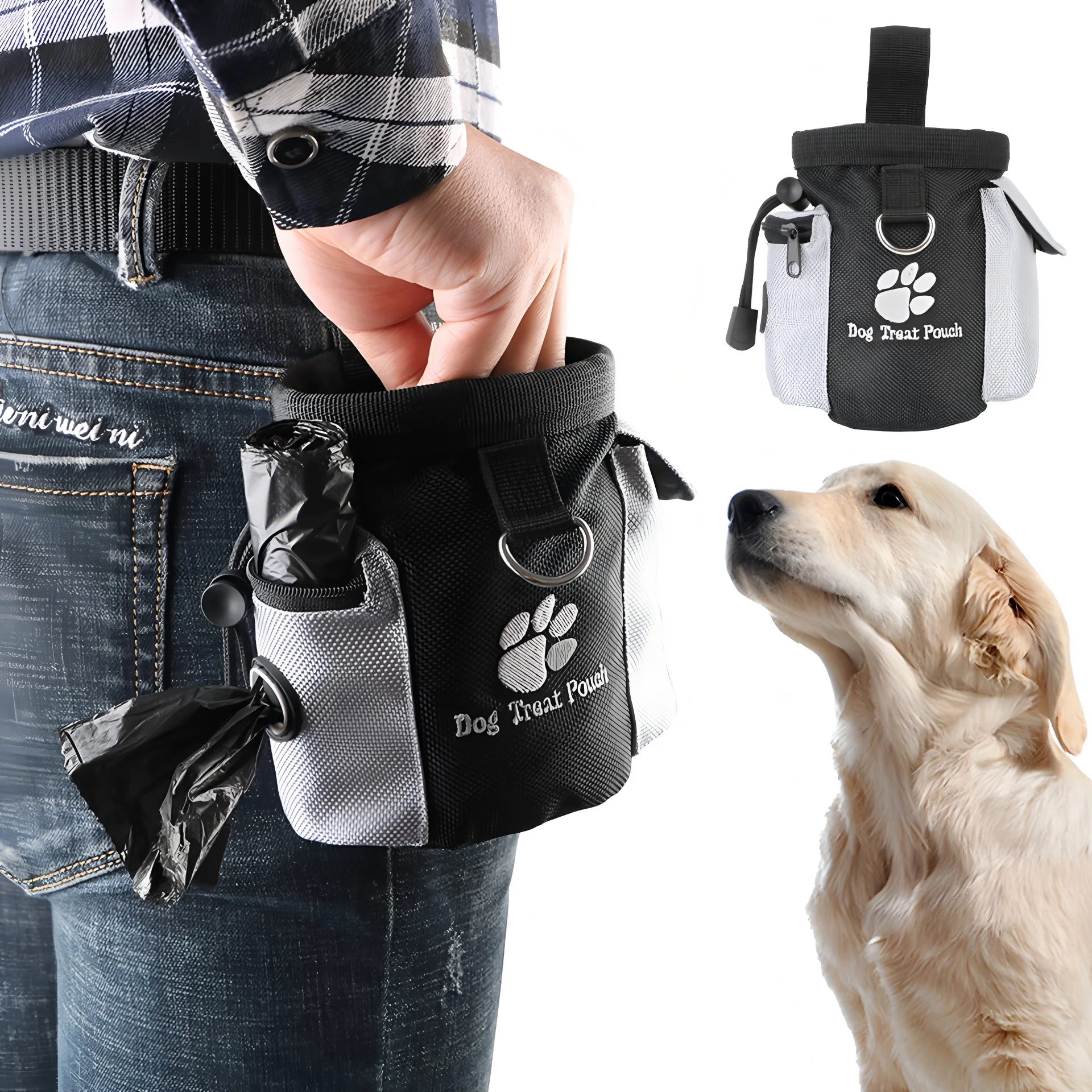 Dog Outdoor Training Bag Dog Fanny Pack Therapy Bag Multi-Functional Pet Bag Pet Treats Bag Train 1005011940273101