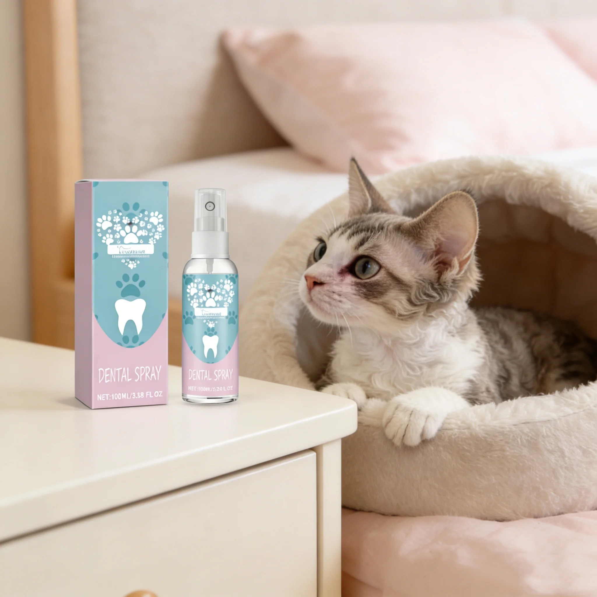 Pet Oral Care Spray for Dog and Cat Deep Cleaning Lasting Fresh Easy to Use Pets Deodorant 1005011943541911