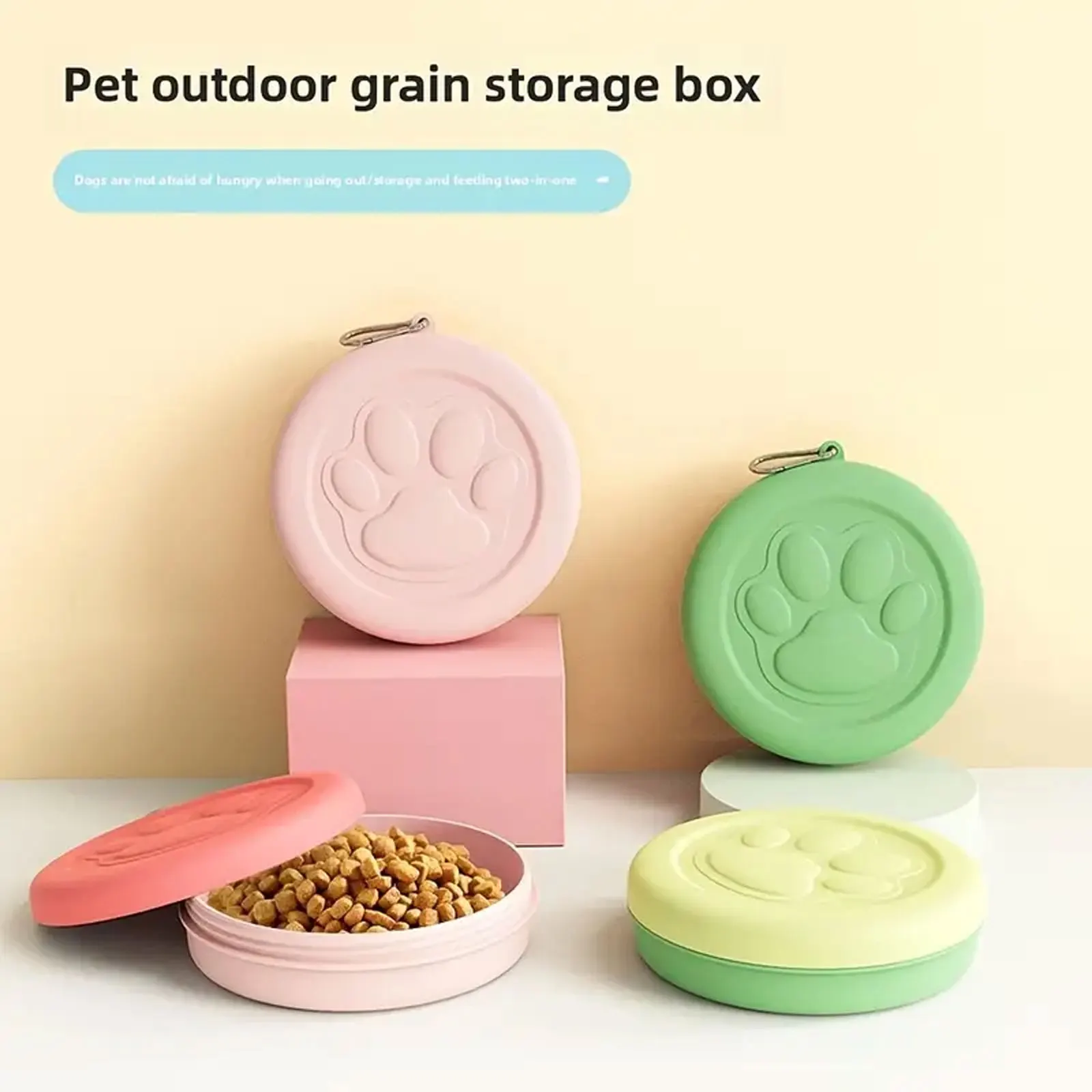 Pet Travel Bowl, Portable Outdoor Dog Food Bowl, Pet Feeding Bowl 1005011945879032