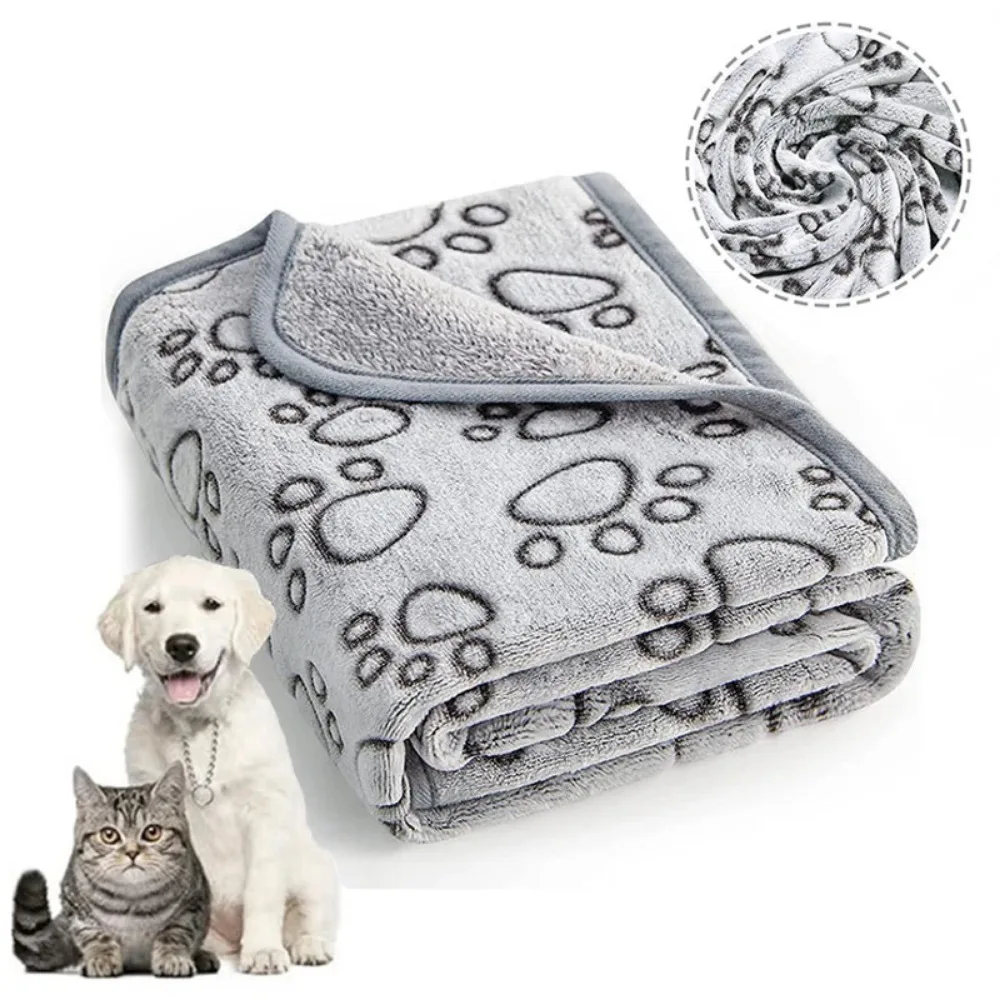 Soft Fluffy Pet Blanket Cute Cartoon Design Warm Comfortable Mat for Cats and Dogs 1005011952706320