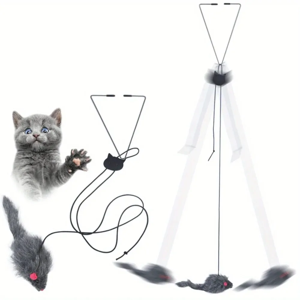Door Hanging Interactive Cat Toy Self-Playing Kitten Teaser Toy for Indoor Stress Relief 1005011953908381