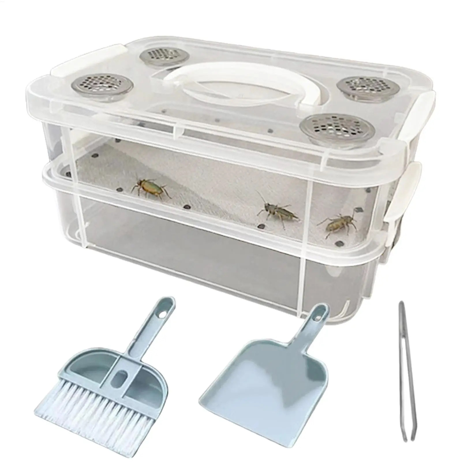 Mealworm Droppings Filter Rearing Box, Odor-Proof and Moisture-Proof Breeding Container 1005011954190895
