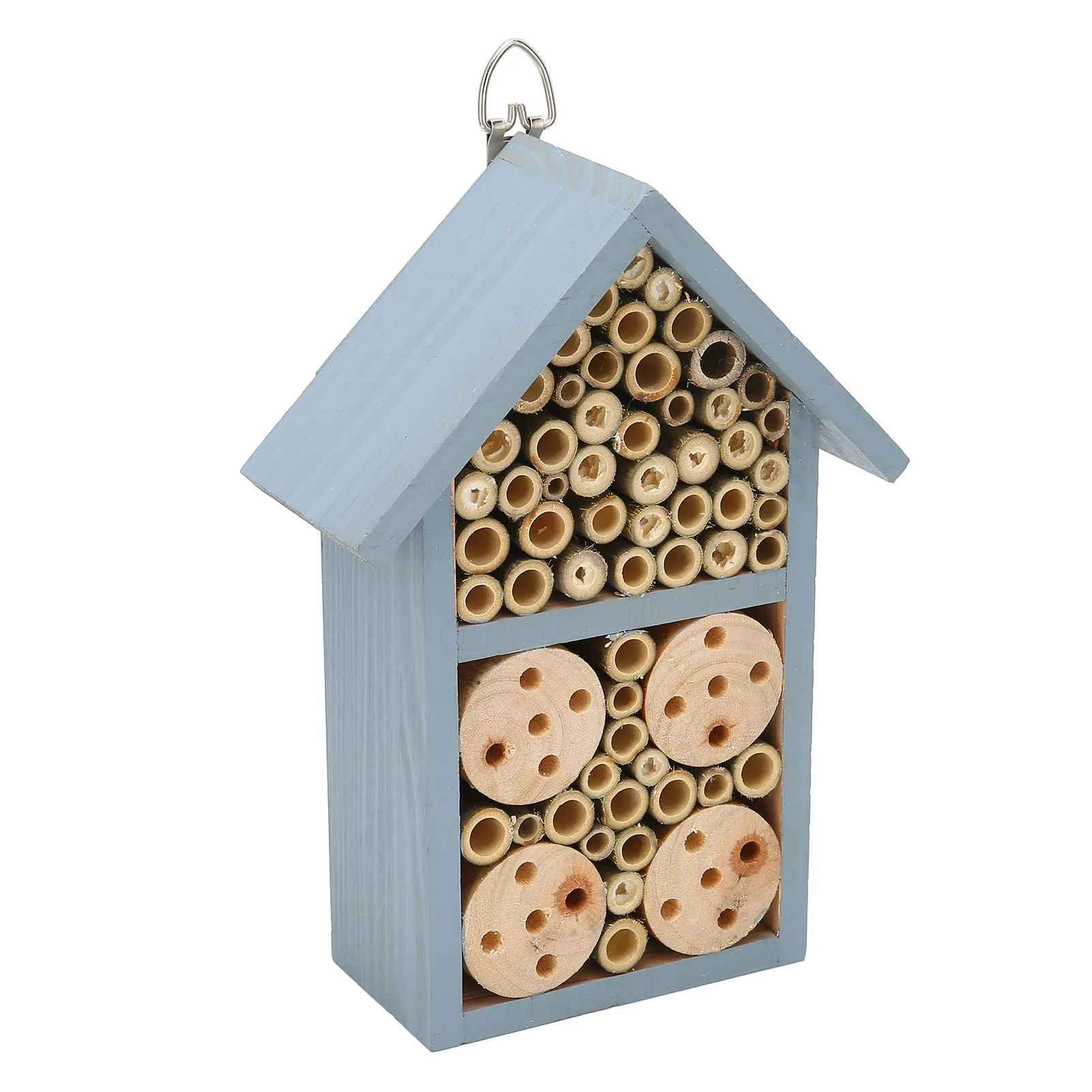 Wooden Insect House Hanging Insect Hotel Shelter 23.3x12x7.5cm for Butterflies Bees Garden Supplies 1005011955137813