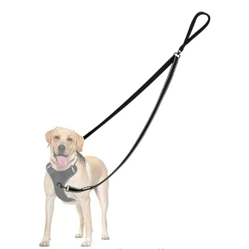 Two Point Control Dog Leash Reflective No Pull Training Leash with Padded Handle for Medium Large 1005011956883357