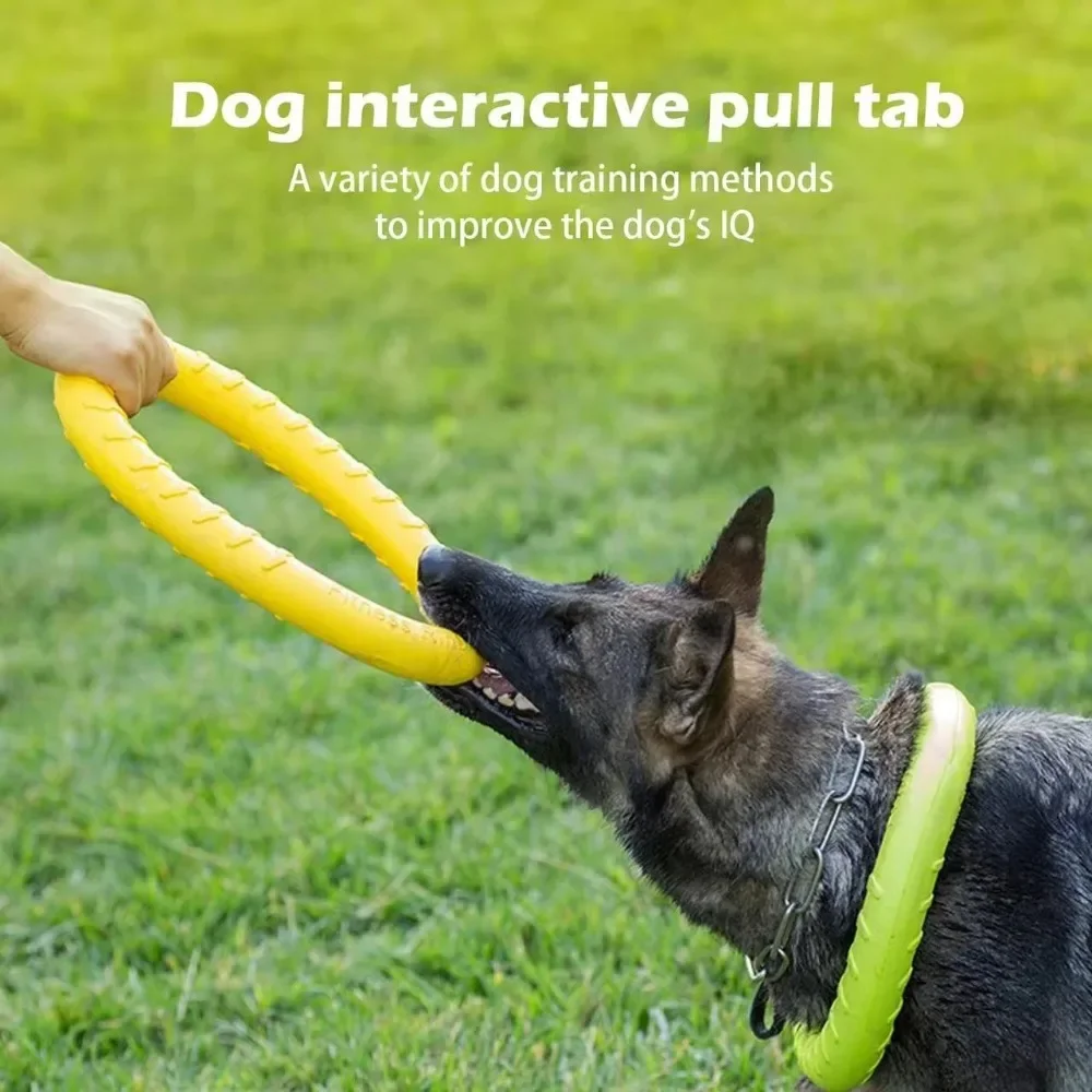 Dog Toys Pet Flying Disk Training Ring Puller Anti-Bite Floating Interactive Supplies 1005011982058820