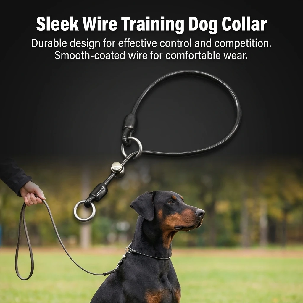 Dog Collar Steel Wire Coated P Rope Anti Explosion Collar Training Use P Rope Collar Suitable 1005011995608137