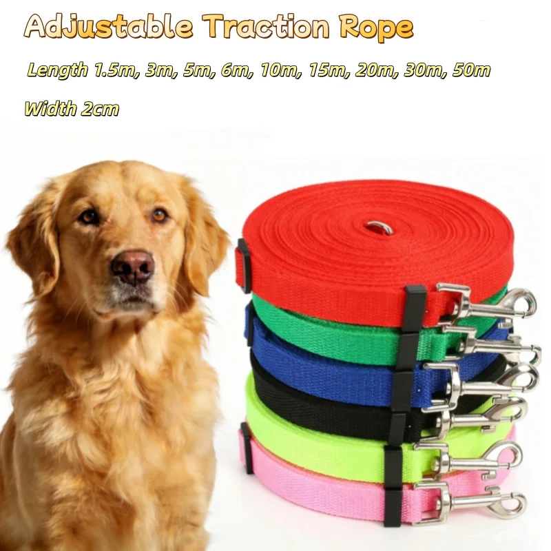 Adjustable Pet Leash for Dogs and Cats 1.5M-50M Long Outdoor Training Lead with Personalized Rope 1005011999687518