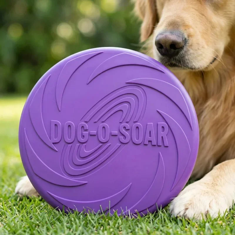 Durable Chew Resistant Frisbee for Large Dogs Outdoor Flying Disc Fetch Toy for Active Dogs Park 1005011999722875