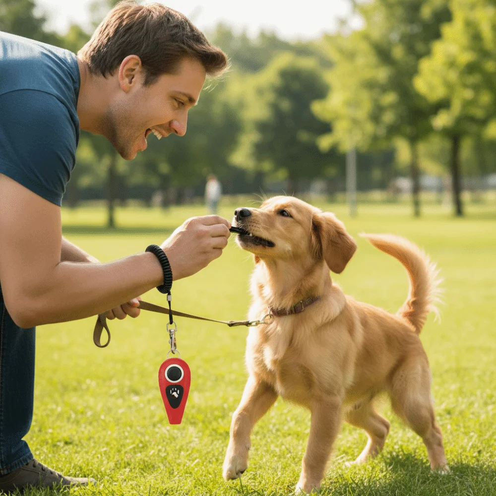 Pet Training Clicker Adjustable Wrist Strap Portable Dog Training Whistle Professional (2 in 1) 1005012001942450