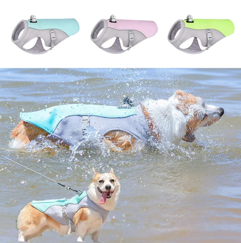 Summer Pet Dog Cooling Vest Heat Resistant Cool Dogs Clothes Breathable Sun-Proof Clothing 1005012002766338