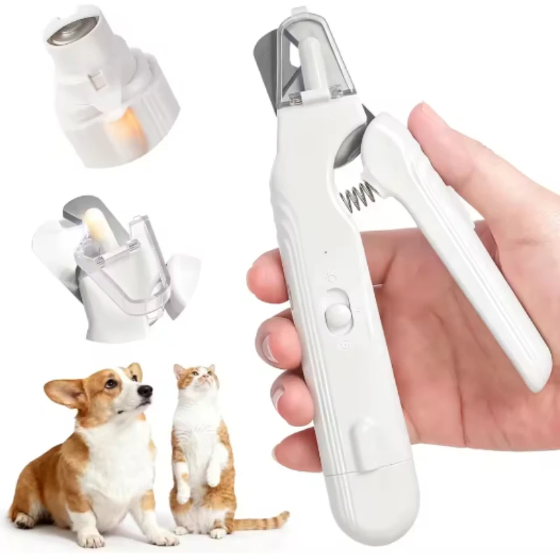 Pet Nail Clippers, Quiet Pet Nail Grinder with LED Lights for Large Medium Small Puppy Dogs and Cats 1005012009199133