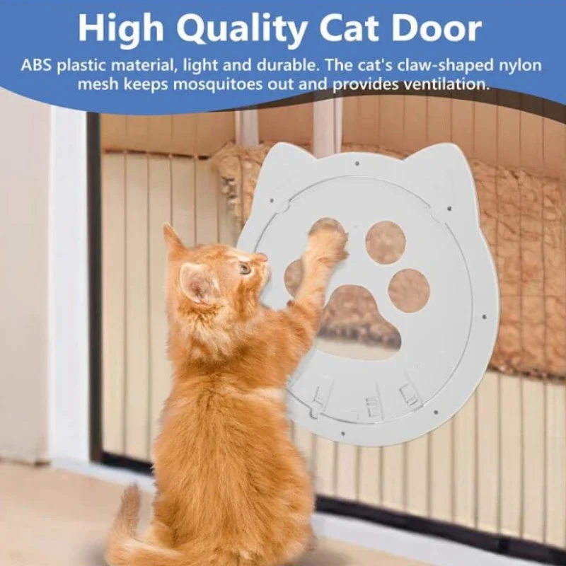 Pet Screen Door Magnetic Self-Closing Small Dogs and Cats Door with Locking Function 1005012020745549