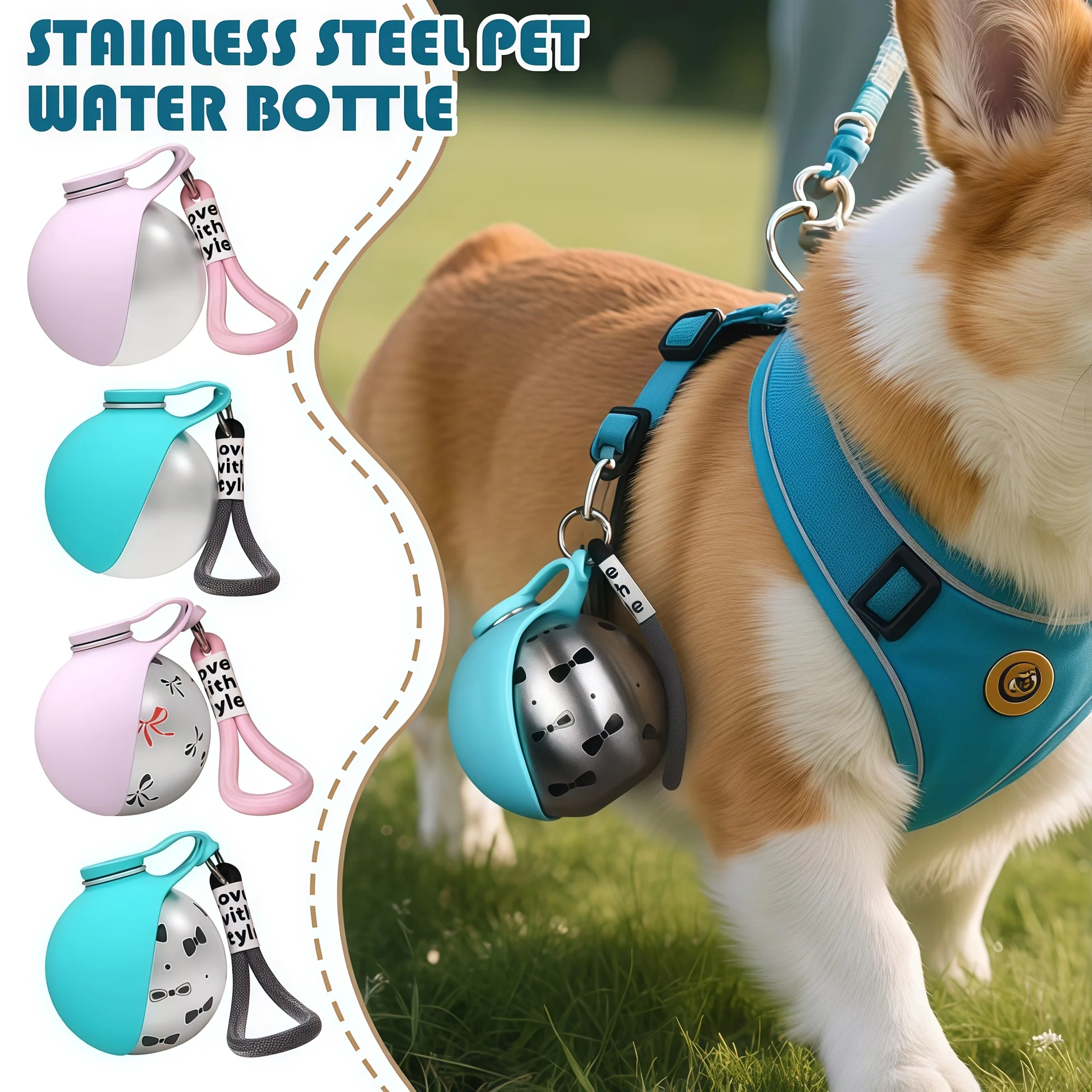 Portable Dog Water Bottle for Small Dogs (2 In-1) 1005012021209995