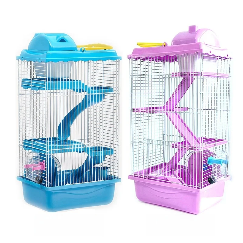 Three Layer Hamster Cage Villa Bear Pet Supplies Golden Retriever Plastic Cover Small Castle 1005012023664754