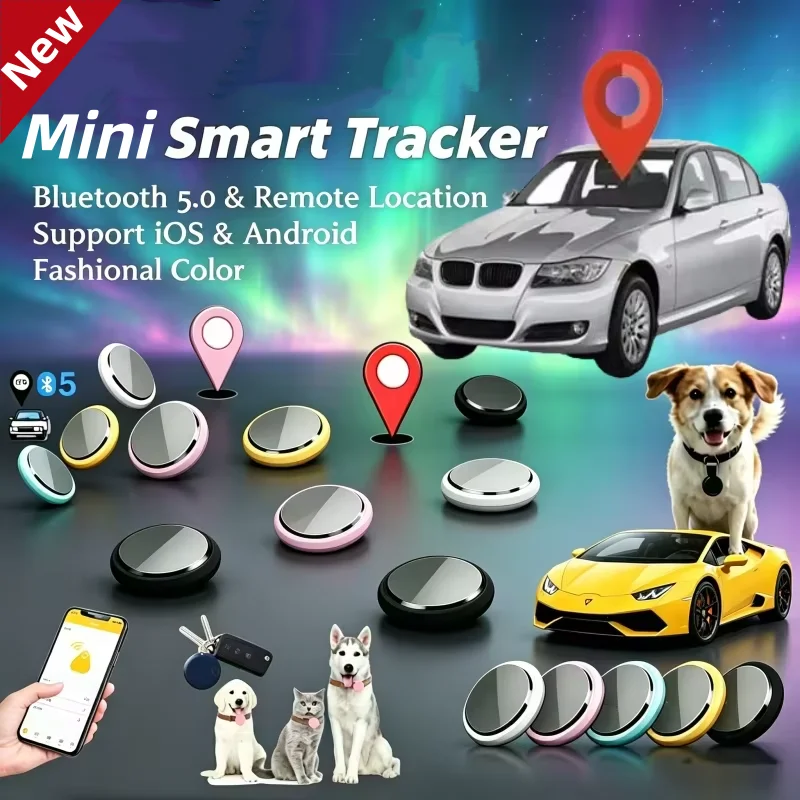 Mini GPS Tracker Device Smart Anti-Lost Reminder for Pets Bag Wallet Bluetooth Finder Air Tag 1005012024734040