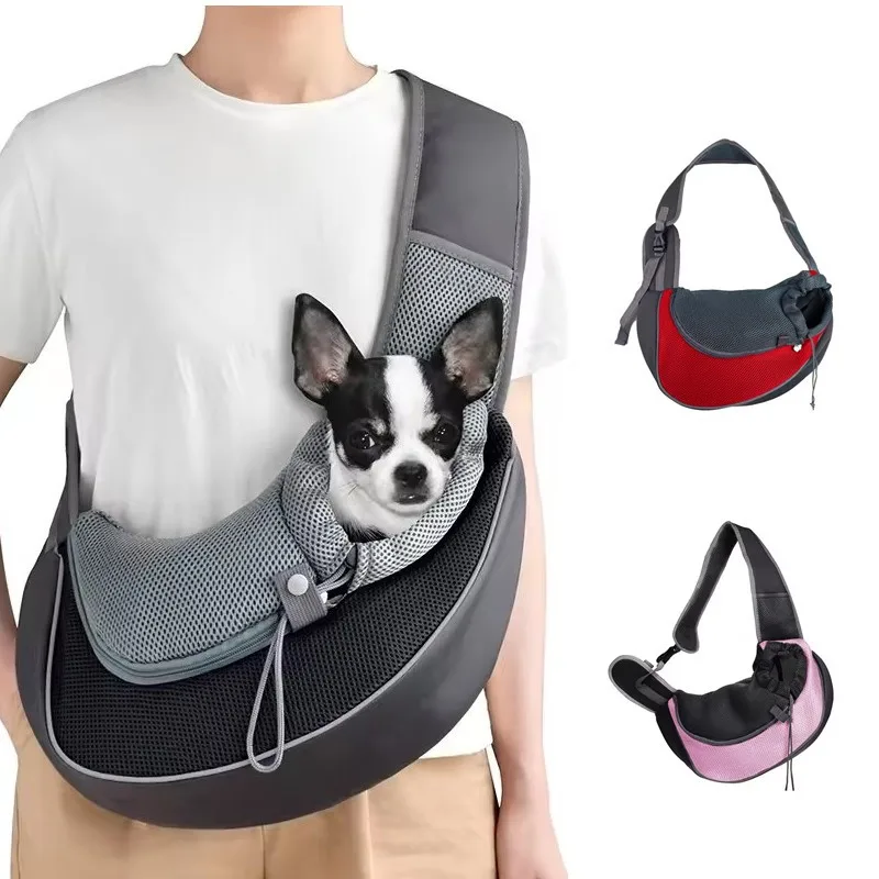 Pet Carrier Backpack Breathable Mesh Portable Lightweight Wear Resistant Crossbody Sling Bag (1PCS) 1005012027694030