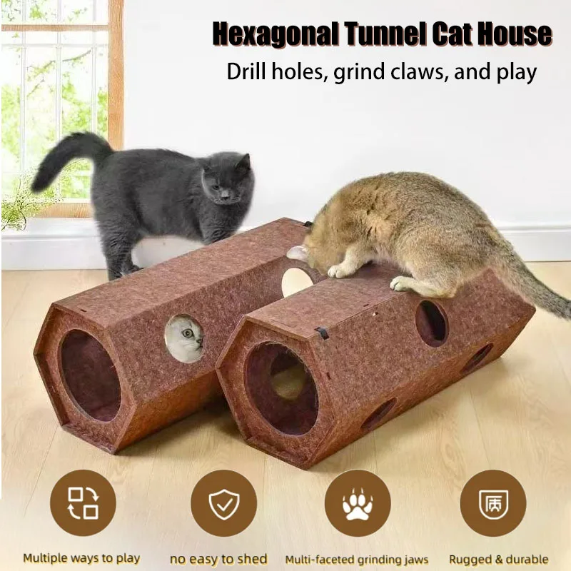 Pet Cat Tunnel Tube Toys Foldable Tunnels for Indoor Cats Kitten Play Suitable All Four Seasons 1005012030830131