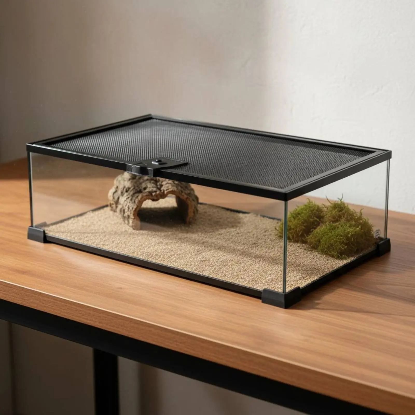 Stackable Amphibian Enclosure Secure Lock Reptile Habitat Panoramic Integrated Feeding Port Turtle 1005012035264628