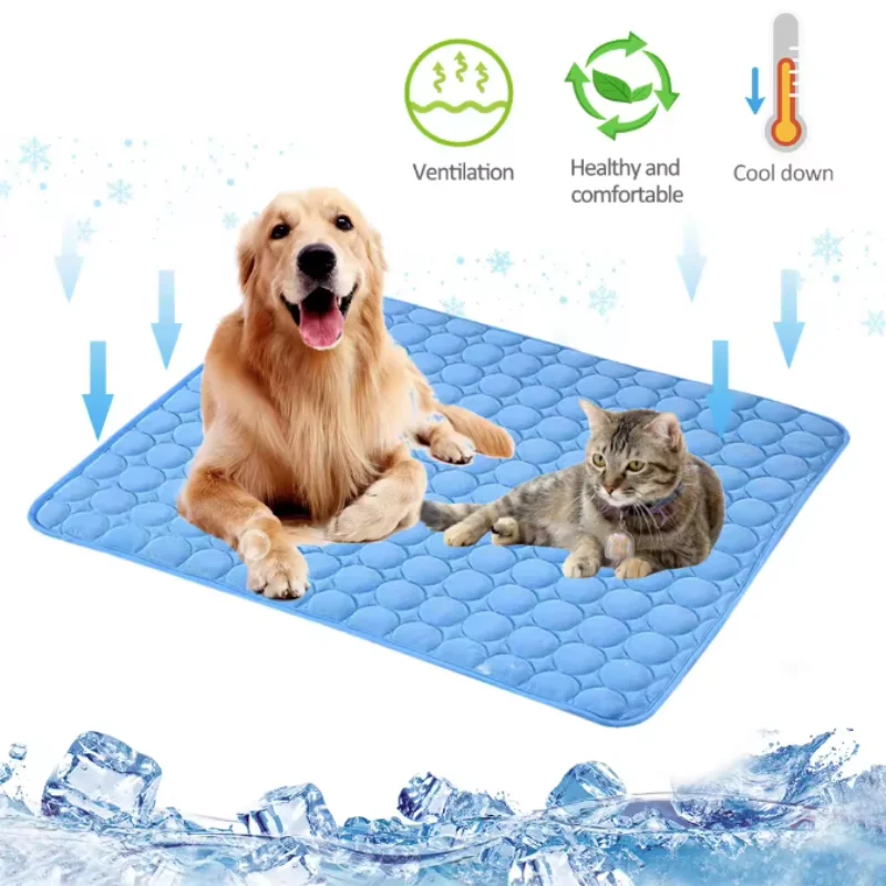 Dog Mat Cooling Summer Pad for Dogs Cat Blanket Sofa Breathable Pet Bed Washable Small Medium Large 1005012036060428