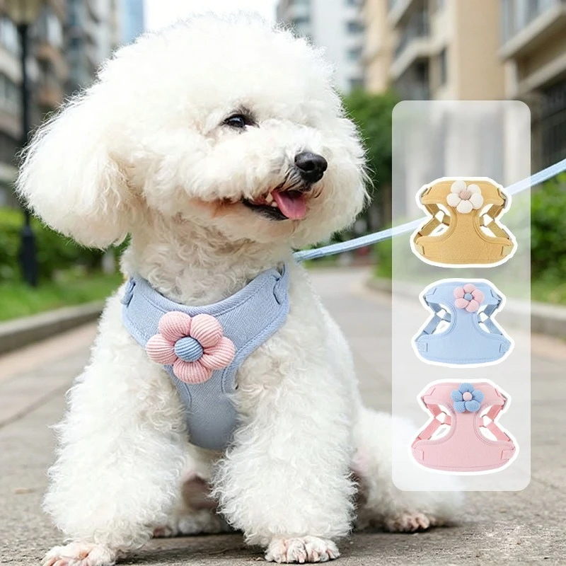 Dog Harness with 1.5m Leash Set Adjustable Pet for Puppy Cats French Bulldog Chihuahua Outdoor 1005012041538667