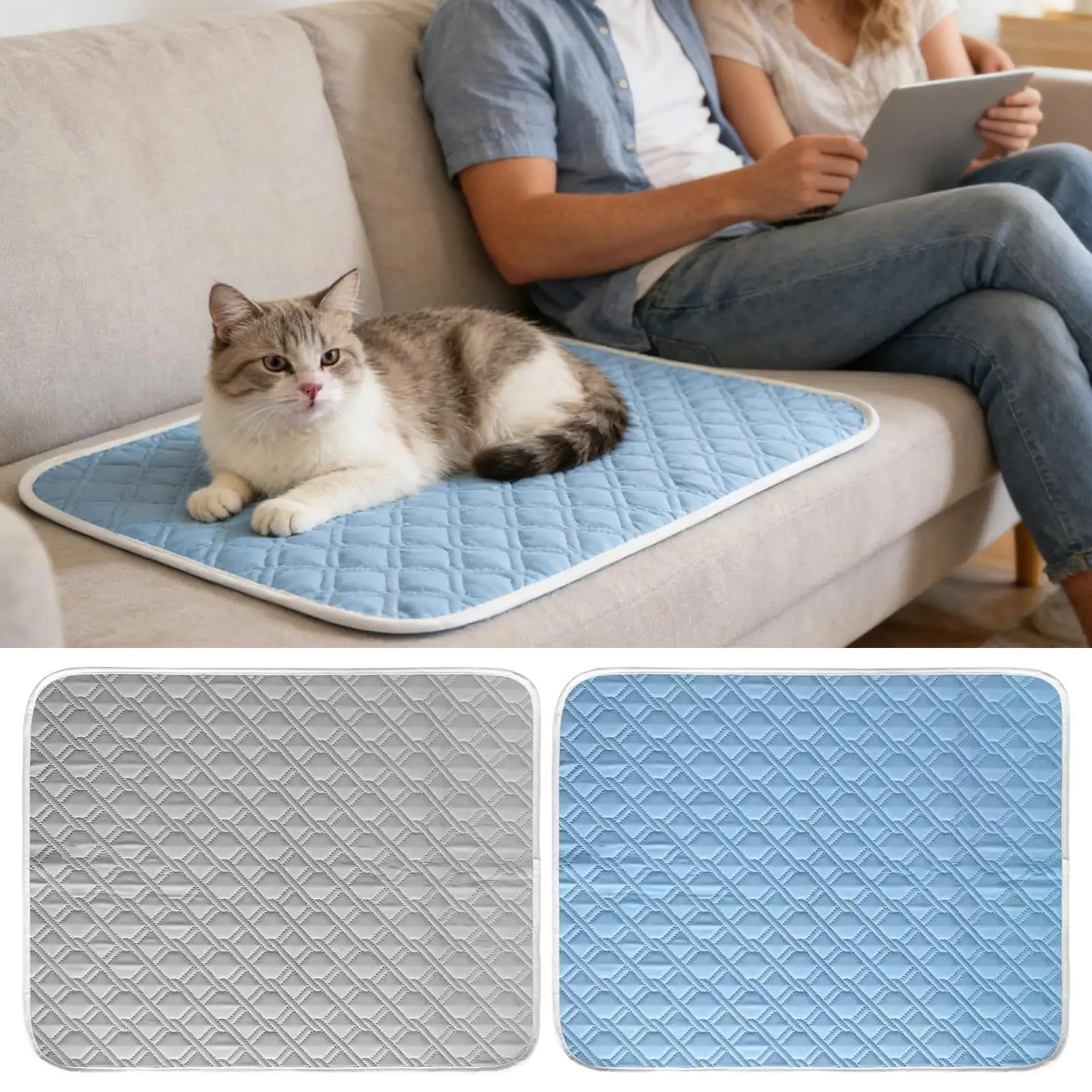 Cooling Pet Mat Breathable Washable Summer Pad Dog Cat Self Cool Blanket for Kennel Crate and Bed 1005012045405519
