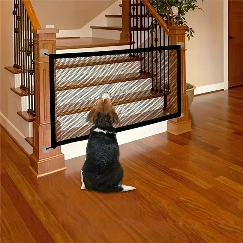 Heavy Duty Dog Barrier Fence with Hooks Insulated Net Foldable Breathable Mesh Mirror Door Pet 1005012055817442