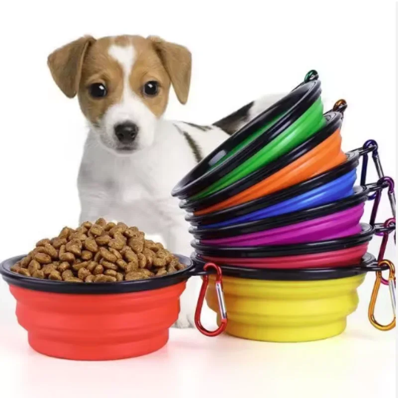 Durable TPR Portable Pet Food Bowl for Cats and Dogs Silicone Collapsible Travel Outdoor Water Food 1005012056159941