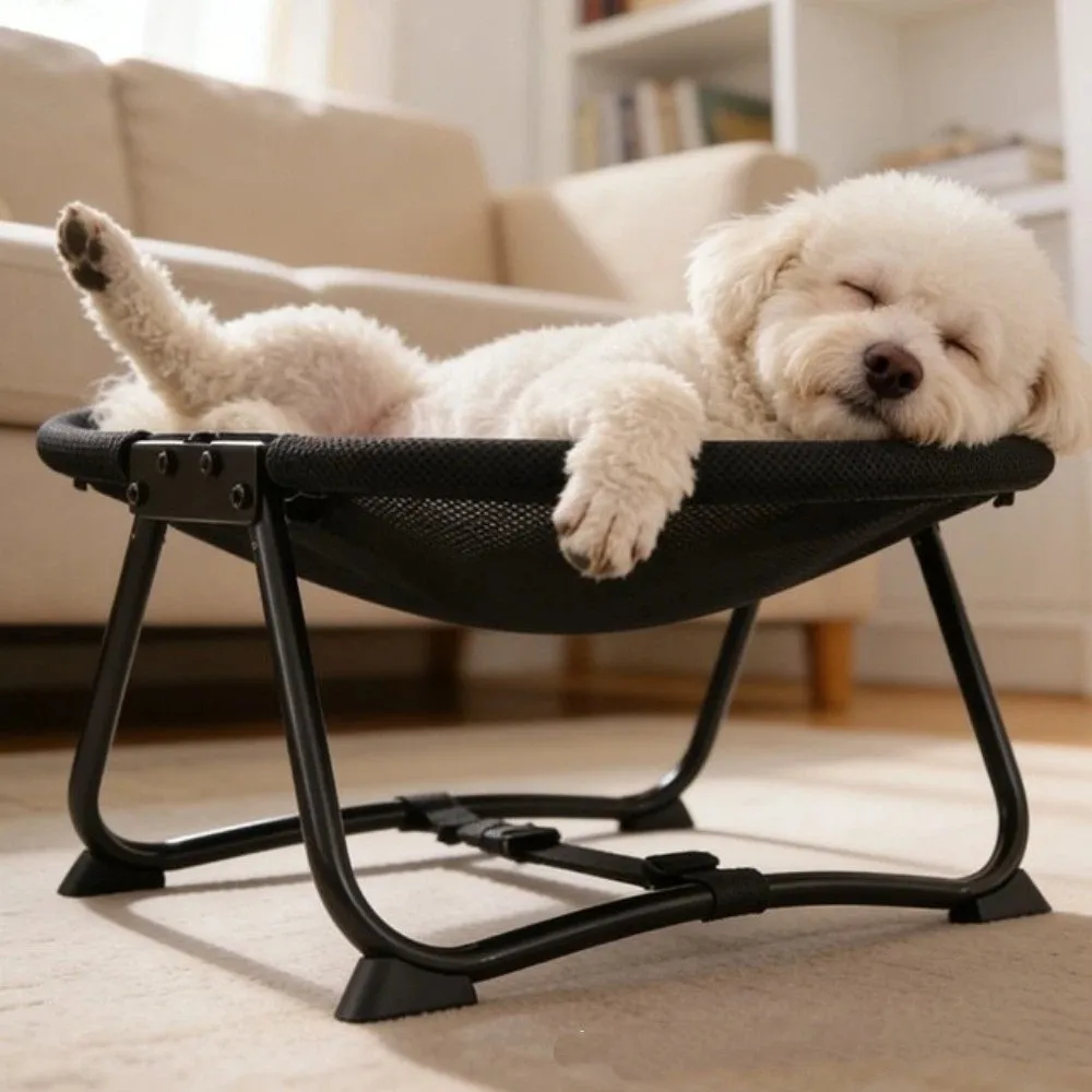 Foldable Dog Elevated Bed Sturdy Frame Oval Cat Marching Hammock Breathable Mesh Sofa Outdoor 1005012066353089