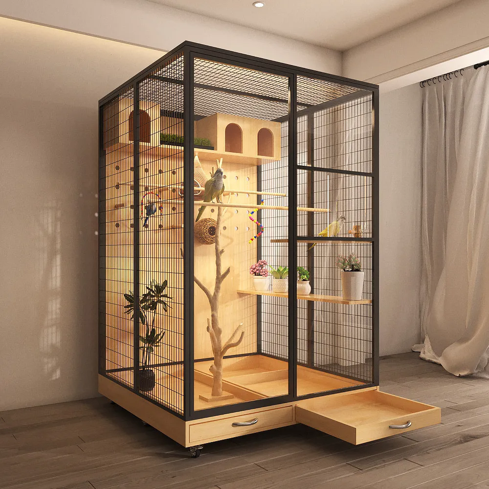 Large Cockatiel Bird Cages Things Lovebird Outdoor Indoor Pigeon with Stand Hammock 1005012072132915