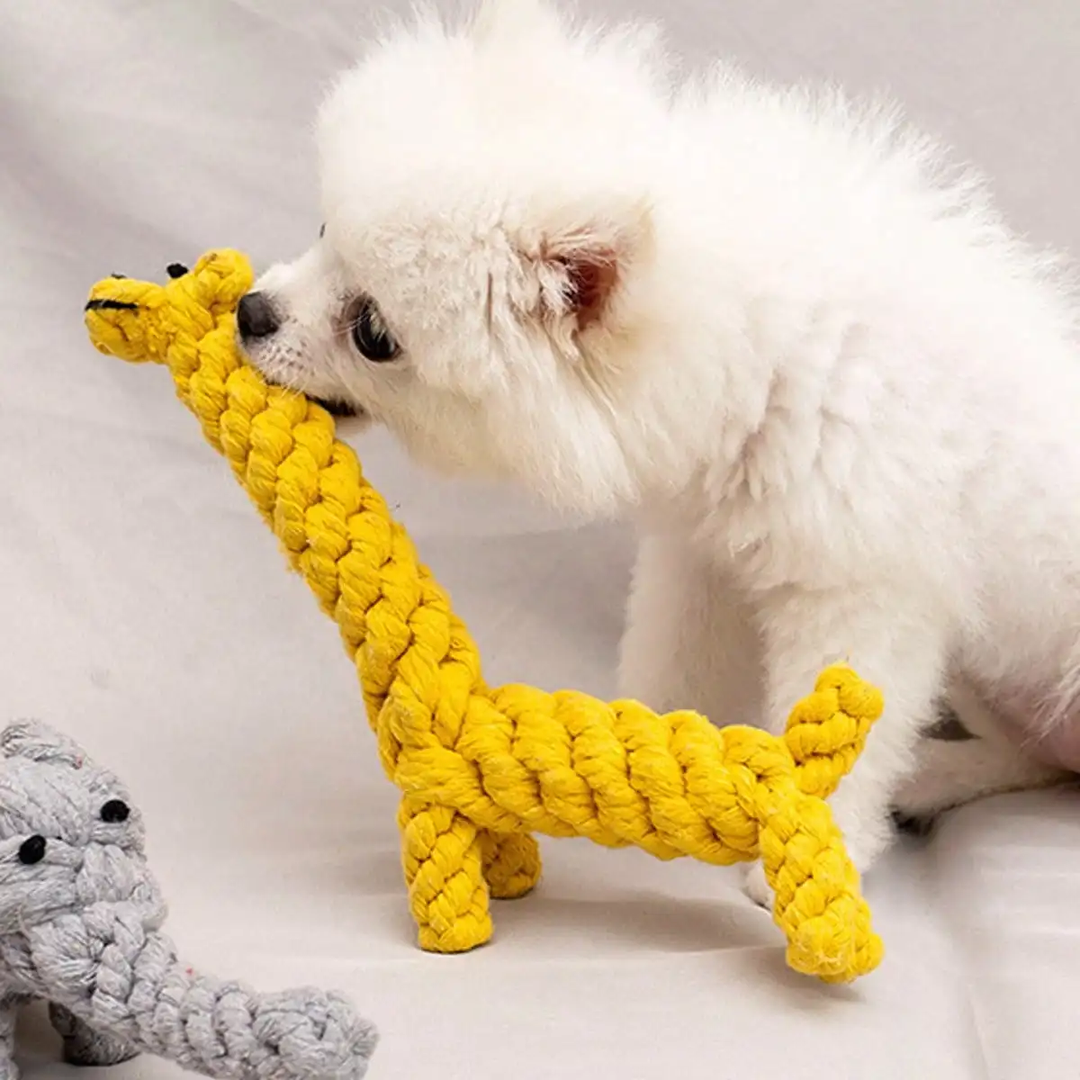 Pet Chew-Resistant Knot Ball, Dog Boredom-Relief Rope Toy, Suitable for Small to Medium-Sized Dogs 1005012074036796