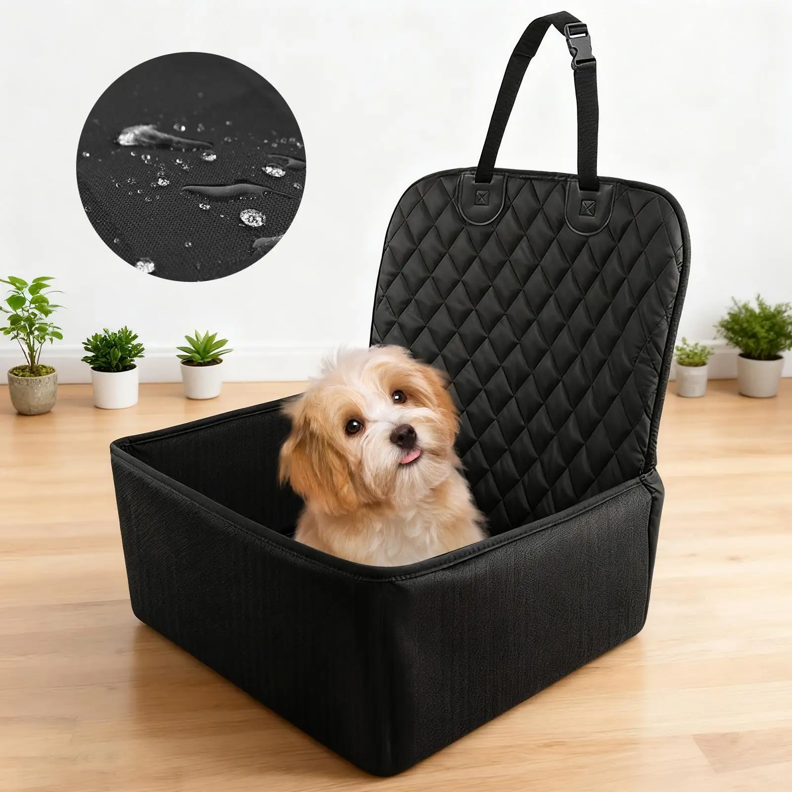 Dog Car Seat Puppy Booster Seat for Car Front Seat with Storage Pockets Pet Booster 1005012074779745