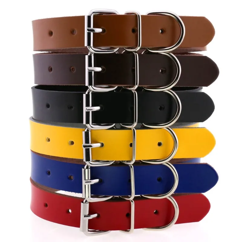 Dog Collar Multi-Size Adjustable Leather Dogs Leash Collars Fashionable Pet Neck Collar 1005012079355182