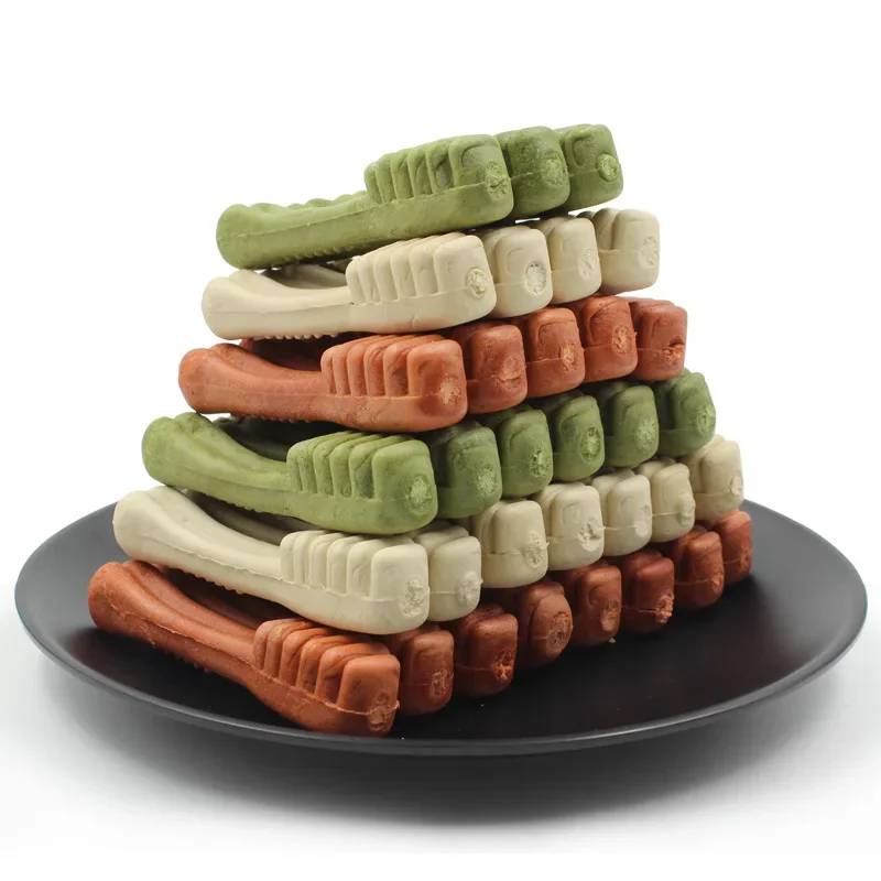 Dog Chew Toys Beef Flavored Dental Sticks for Teeth Cleaning and Training Bite Proof 1005012082085886