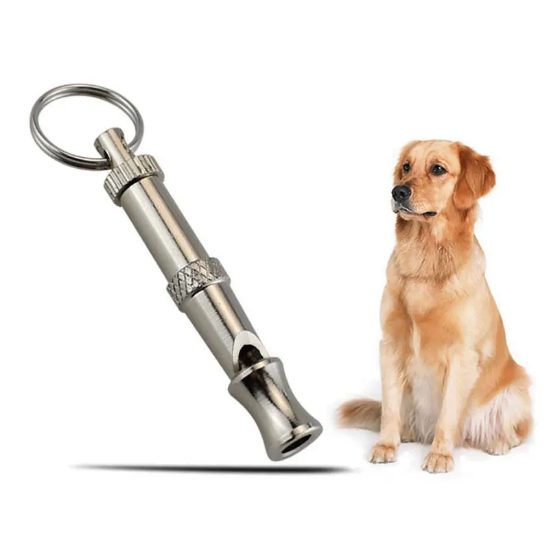 Dog Whistle to Stop Barking Adjustable Sound Pitch with Keychain Professional Recall 1005012084709679