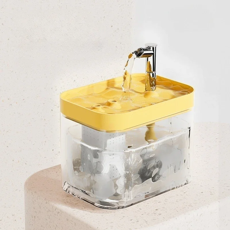 Cat Water Fountain Auto Recirculate Filter Large Capacity Filtring Drinker USB (1.5L) 1005012089678614