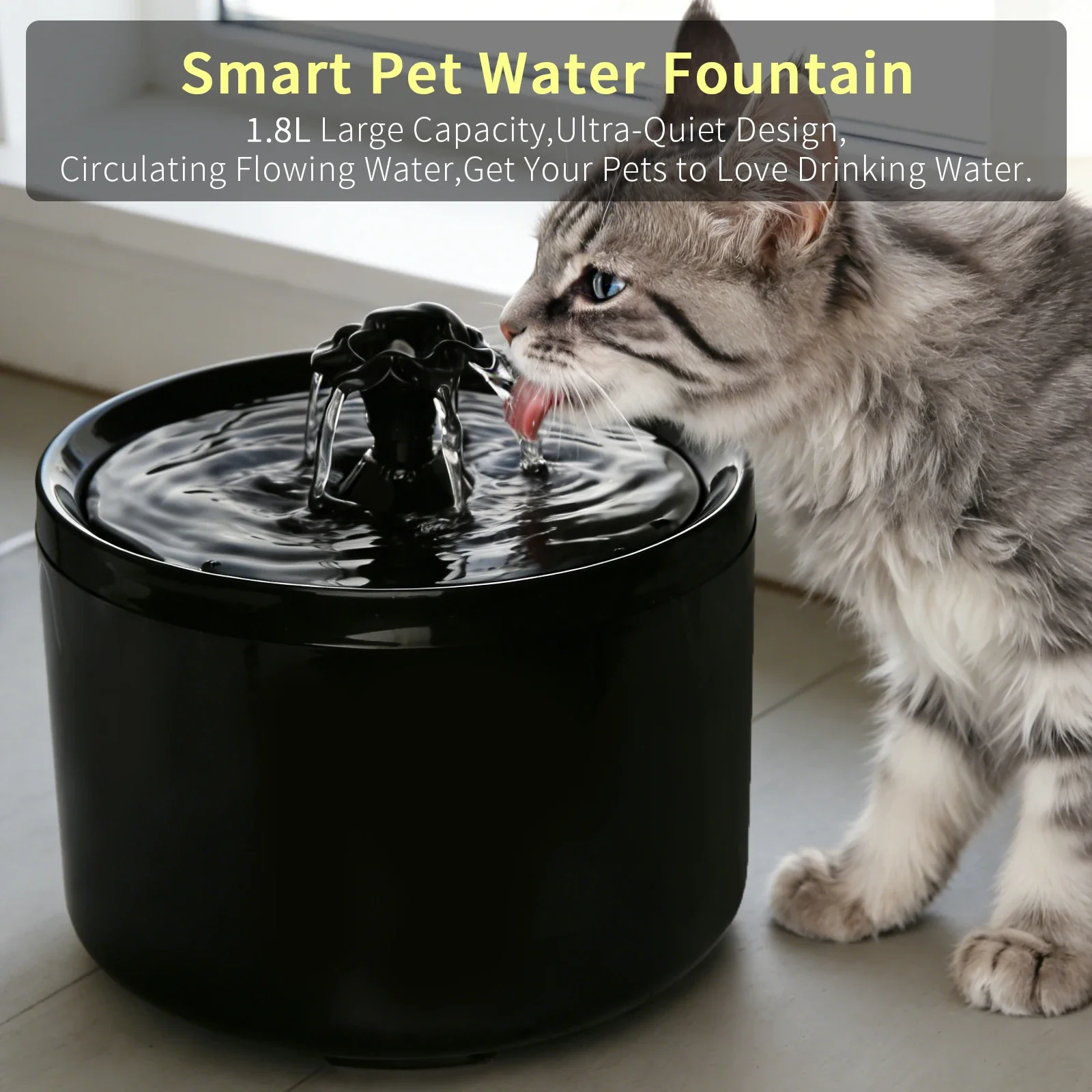 Cat Water Fountain Is a New Type of Pet with Automatic Circulation 1005012094000228