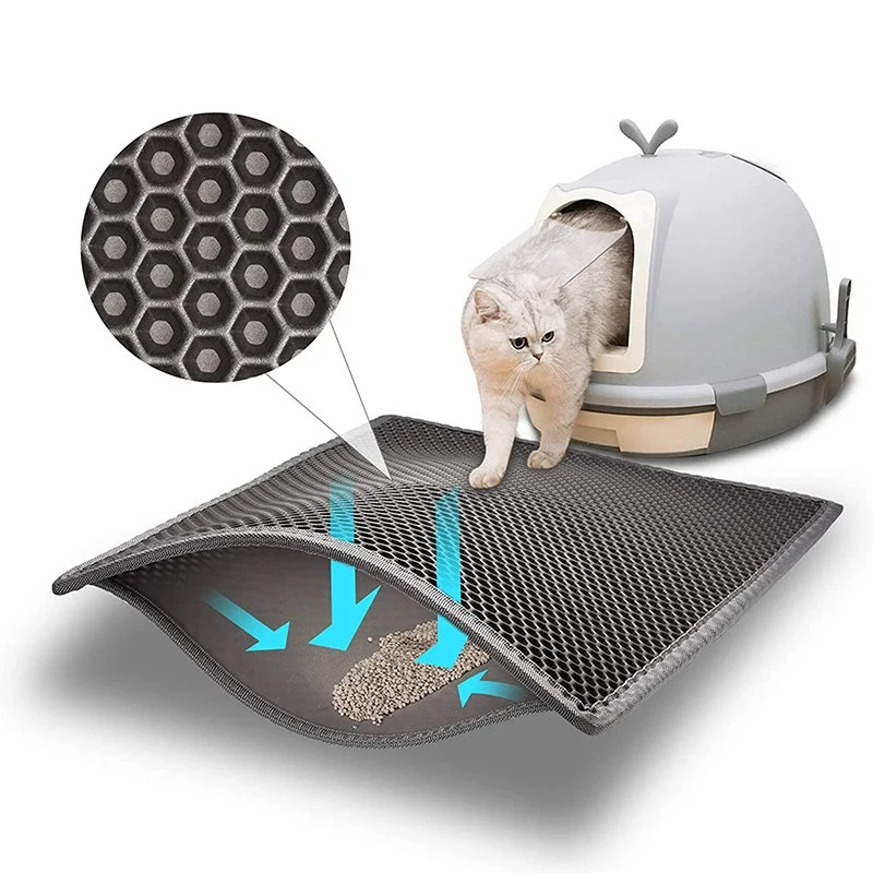 Layer Extra Large Cat Litter Mat Heavy Duty Waterproof Non Slip Washable Pet Floor Protector Box 1005012095485948