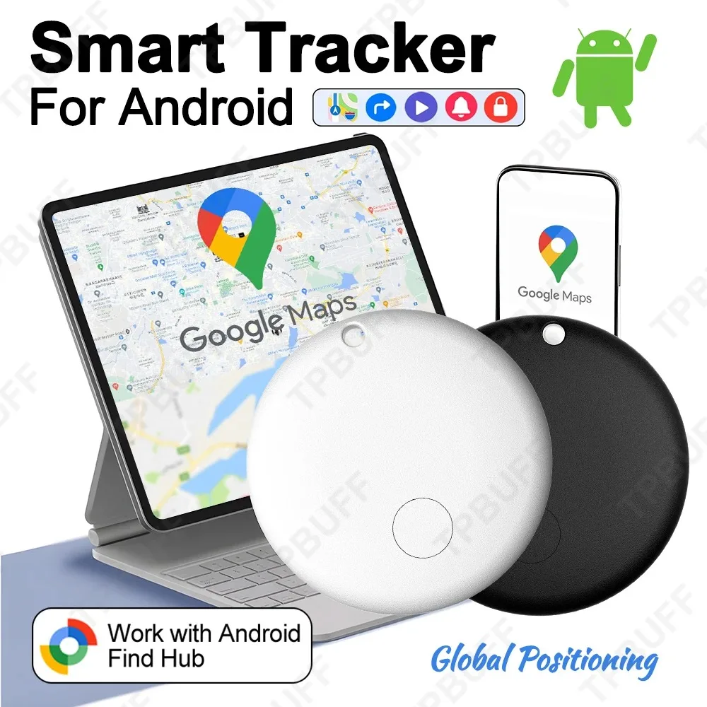 Smart GPS Tracker Works with Google Find My Device Tracker Pet Kids Luggage Key Tracking Global 1005012095575868